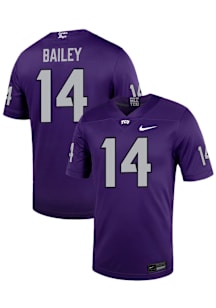 Jordyn Bailey  Nike TCU Horned Frogs Purple Football Game Football Jersey