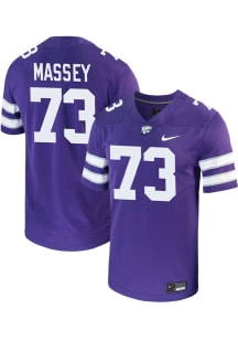 Kaedin Massey  Nike K-State Wildcats Purple Game Football Jersey