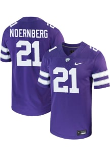 Bryce Noernberg  Nike K-State Wildcats Purple Game Football Jersey