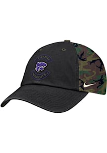 Nike K-State Wildcats 2025 Military Appreciation Club Cap Adjustable Hat - Black