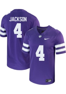 Joe Jackson Nike Youth Purple K-State Wildcats NIL Game Football Jersey Jersey