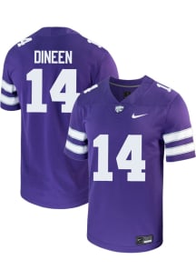 Jet Dineen Nike Youth Purple K-State Wildcats NIL Game Football Jersey Jersey