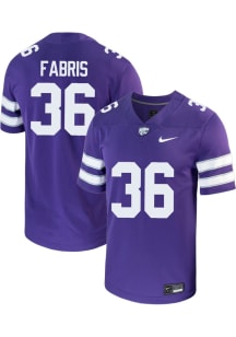 Jack Fabris Nike Youth Purple K-State Wildcats Game Designed Football Jersey Jersey