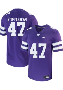 Cody Stufflebean Nike Youth Purple K-State Wildcats NIL Game Football Jersey Jersey