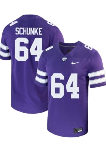Navarro Schunke Nike Youth Purple K-State Wildcats Game Football Jersey Jersey