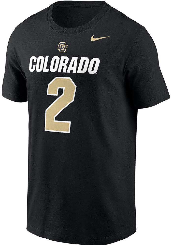 Shedeur Sanders Colorado Buffaloes BLACK Name and Number Short