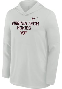 Nike Virginia Tech Hokies Mens Grey Sideline Lightweight Hood