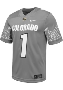 Nike Colorado Buffaloes Grey Football Replica Football Jersey