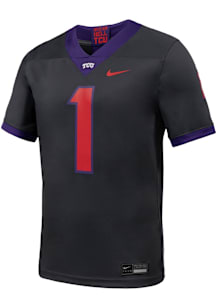 Nike TCU Horned Frogs Anthracite Football Replica Football Jersey