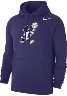 Mens K-State Wildcats Purple Nike Varsity Willie Basketball Hooded Sweatshirt