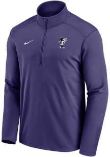 Mens K-State Wildcats Purple Nike Willie Playing Golf Qtr Zip Pullover