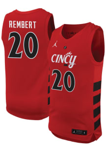 JJ Rembert Mens Red Cincinnati Bearcats NIL Basketball Jersey