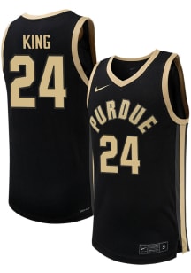 Samuel King Mens Black Purdue Boilermakers NIL Basketball Jersey