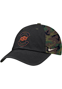 Nike Oklahoma State Cowboys 2025 Military Appreciation Club Cap Adjustable Hat - Black