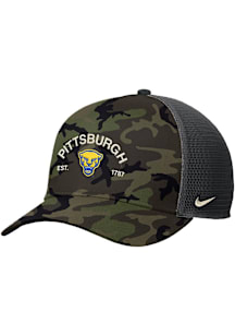 Nike Green Pitt Panthers 2025 Military Appreciation Rise Trucker Adjustable Hat
