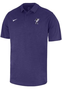 Mens K-State Wildcats Purple Nike Willie Playing Golf Short Sleeve Polo Shirt