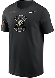 Nike Colorado Buffaloes Black Military Appreciation DriFIT Short Sleeve T Shirt