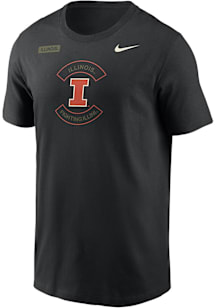 Illinois Fighting Illini Black Nike Military Appreciation DriFIT Short Sleeve T Shirt