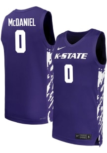 Dug McDaniel Mens Purple K-State Wildcats Replica Name And Number Basketball Jersey