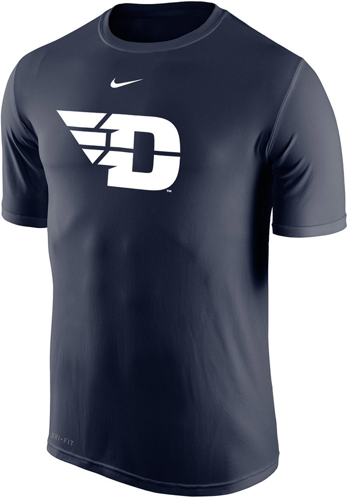 Nike Dayton Flyers Navy Blue Legend Short Sleeve T Shirt