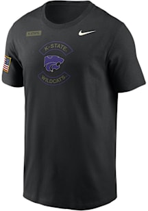 K-State Wildcats Black Nike Military Appreciation DriFIT Short Sleeve T Shirt
