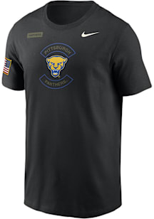Pitt Panthers Black Nike Military Appreciation DriFIT Short Sleeve T Shirt
