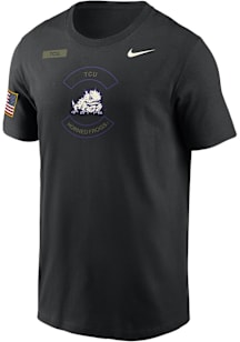 Nike TCU Horned Frogs Black Military Appreciation DriFIT Short Sleeve T Shirt
