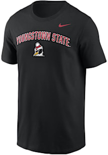Nike Youngstown State Penguins Black Arch Mascot Short Sleeve T Shirt