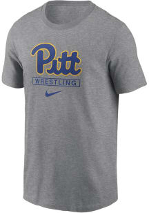 Pitt Panthers Grey Nike Legend Wrestling Short Sleeve T Shirt