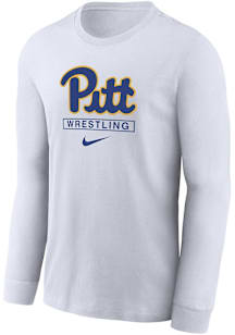 Nike Pitt Panthers White Legend Wrestling Long Sleeve T-Shirt