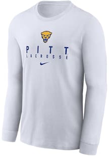 Nike Pitt Panthers White Legend Womens Lacrosse Long Sleeve T Shirt