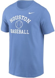 Nike Houston Cougars Light Blue Baseball Short Sleeve T Shirt