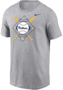 Pitt Panthers Grey Nike Legend Baseball DriFIT Short Sleeve T Shirt