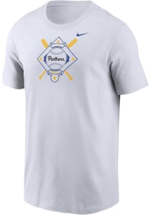 Pitt Panthers White Nike Legend Baseball DriFIT Short Sleeve T Shirt