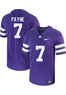 VJ Payne  Nike K-State Wildcats Purple Football Game Name And Number Football Jersey