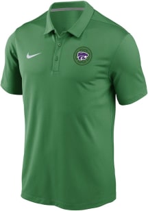 Mens K-State Wildcats Green Nike Aer Lingus College Football Classic Short Sleeve Polo Shirt