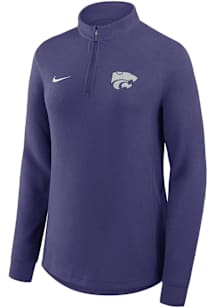 Womens K-State Wildcats Purple Nike Victory Qtr Zip Pullover