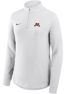 Nike Minnesota Golden Gophers Womens White Victory Qtr Zip Pullover