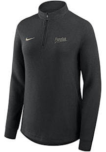 Nike Purdue Boilermakers Womens Black Victory Qtr Zip Pullover
