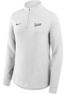 Nike Purdue Boilermakers Womens White Victory Qtr Zip Pullover