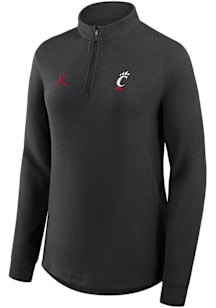 Womens Cincinnati Bearcats Black Nike Victory Qtr Zip Pullover