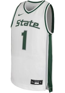 Youth Michigan State Spartans White Nike Alt Basketball Jersey Jersey