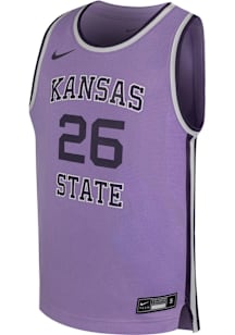 Youth K-State Wildcats Lavender Nike Alt Basketball Jersey Jersey
