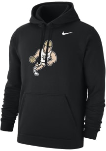 Mens Purdue Boilermakers Black Nike Club Fleece Pete Playing Basketball Hooded Sweatshirt