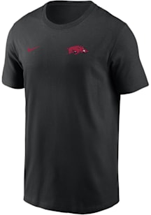 Nike Arkansas Razorbacks Black Flat Name Mascot Legend Short Sleeve T Shirt