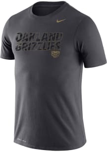 Nike Oakland University Golden Grizzlies Gray Drifit Legend T-Shirt