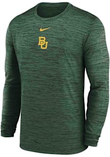 Nike Baylor Bears Green Primary Team Logo Velocity Lgnd Long Sleeve T-Shirt