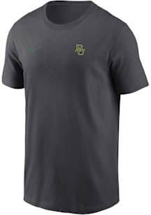 Nike Baylor Bears Charcoal Flat Name Mascot Legend Short Sleeve T Shirt