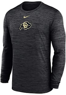 Nike Colorado Buffaloes Black Primary Team Logo Velocity Lgnd Long Sleeve T-Shirt