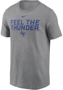 Nike Air Force Falcons Grey Slogan Dri-FIT Short Sleeve T Shirt